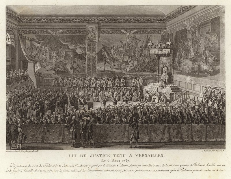 Lit de Justice se konala ve Versailles od French School