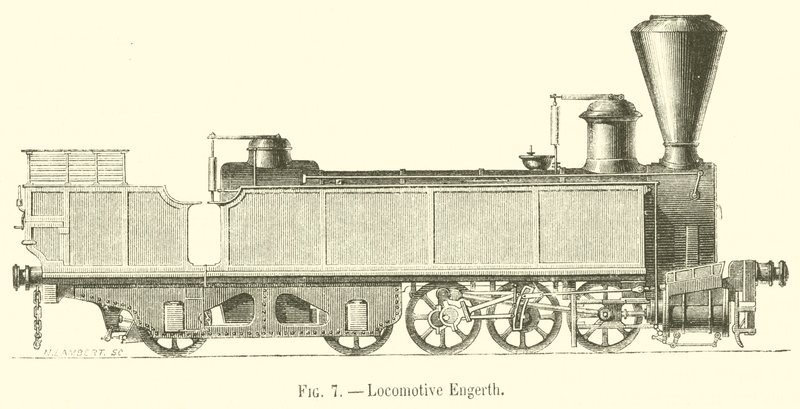 Locomotive Engerth (rytina) od French School