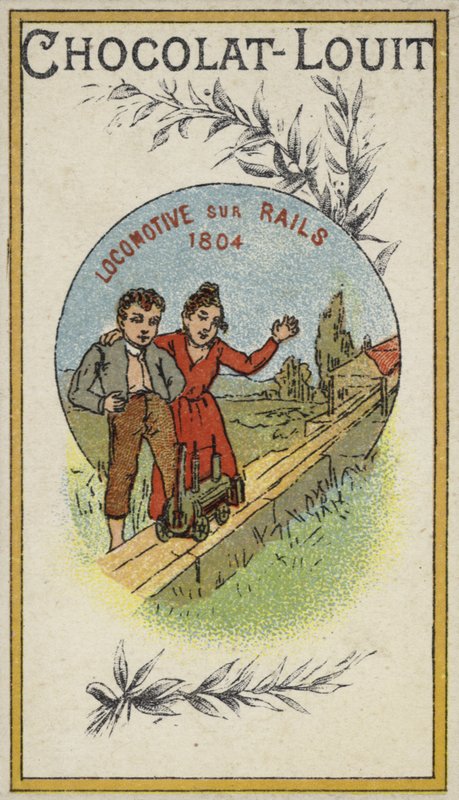 Lokomotiva na kolejích, 1804 od French School