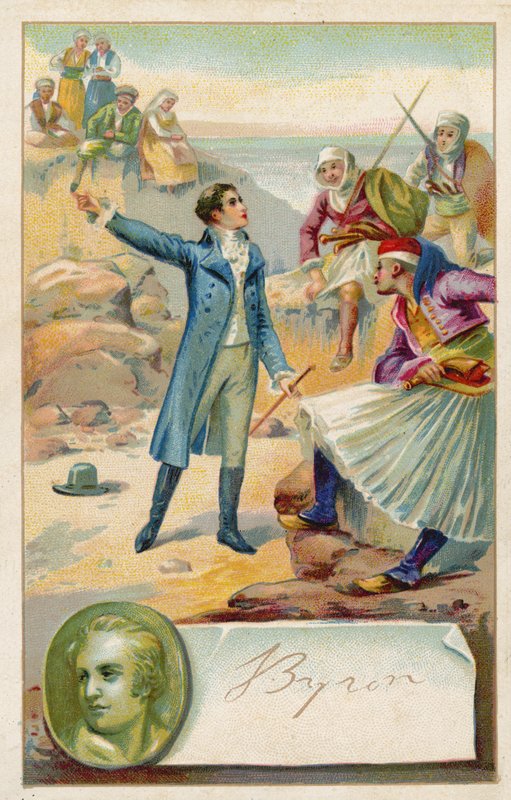 Lord Byron , anglický básník od French School