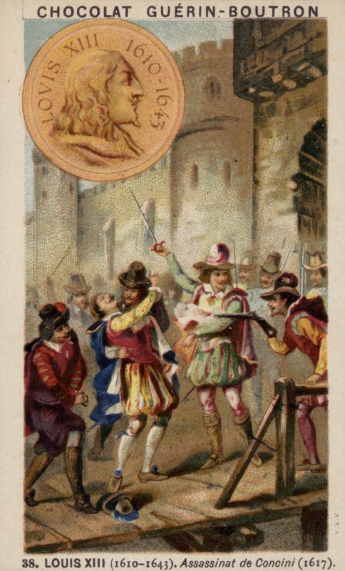 Louis III Francie a atentát na Concino Concini, markýze d