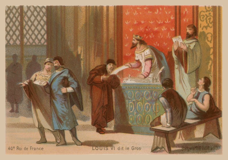 Francouzský Ludvík VI., zvaný Tlustý (1081-1137) od French School