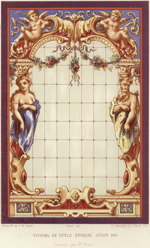 Vitráže ve stylu Ludvíka XIII od French School