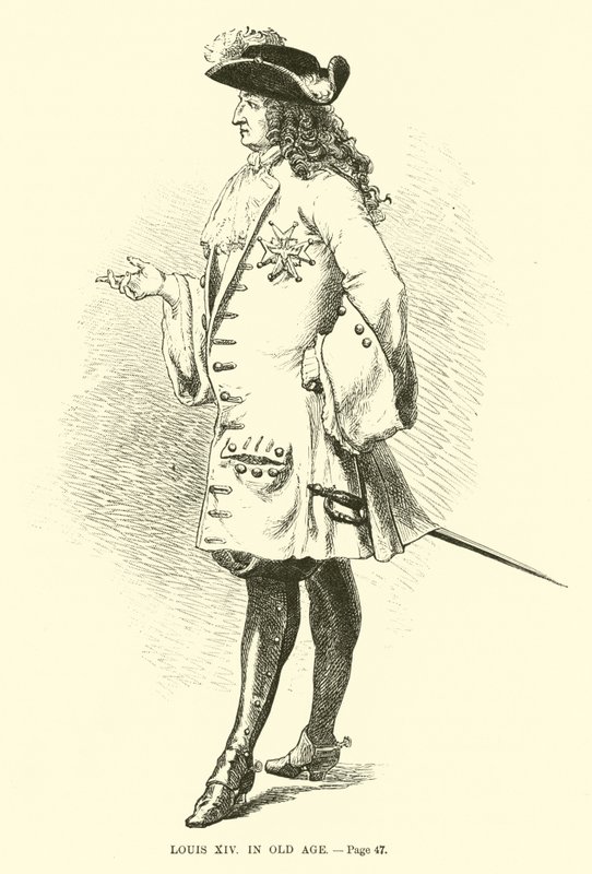 Ludvík XIV ve stáří od French School