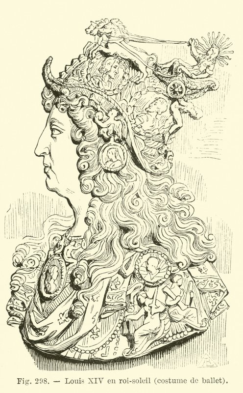 Francouzský Ludvík XIV od French School