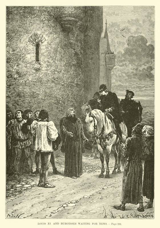 Louis XI a Burgesses čekají na zprávy od French School
