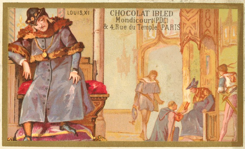 Ludvík XI. francouzský (chromolit) od French School