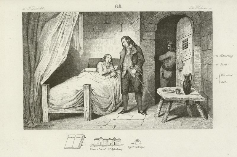 Ludvík XVII Francie, nemocný a uvězněný, c1795 od French School