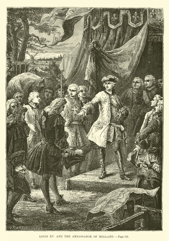 Louis XV a velvyslanec Holandska od French School