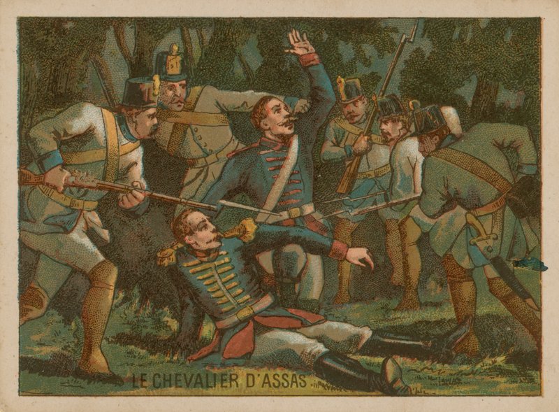 Louis dAssas zabit v bitvě u Clostercampu od French School