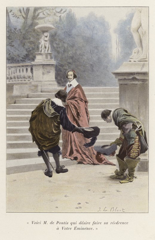 Louis de Pontis je představen kardinálu Richelieuovi, 17. století od French School