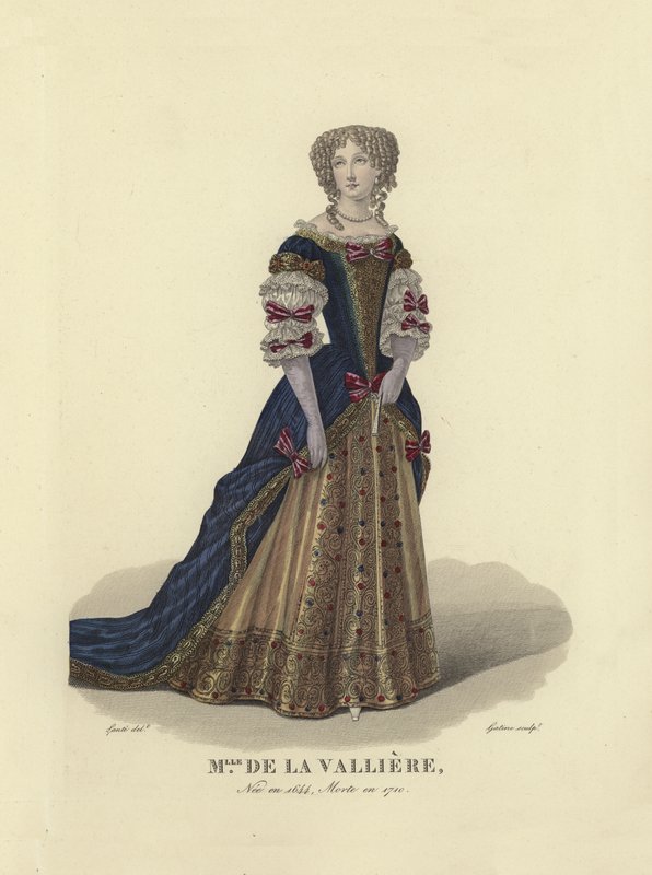 Louise de la Valliere, milenka francouzského krále Ludvíka XIV od French School