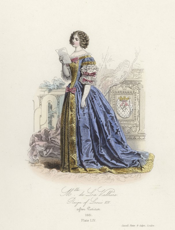 Louise de la Valliere, milenka francouzského Ludvíka XIV od French School