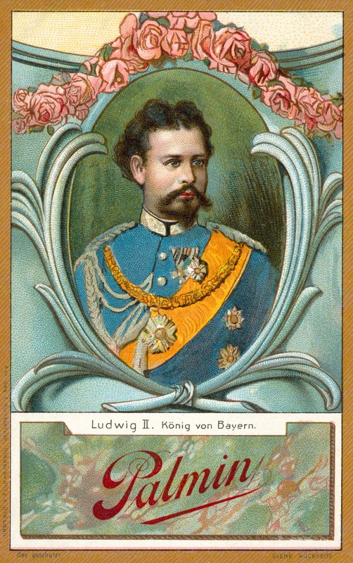 Ludwig II., bavorský král (chromolitho) od French School