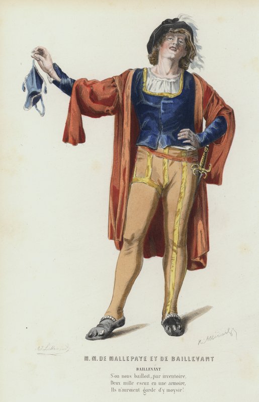 M M De Mallepaye And De Baillevant (barevná rytina) od French School