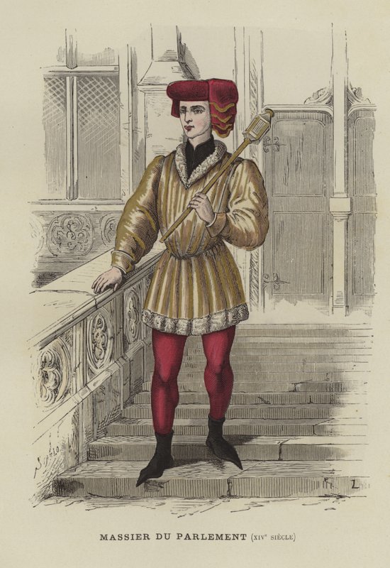 Palcát pařížského parlamentu, 14. století od French School