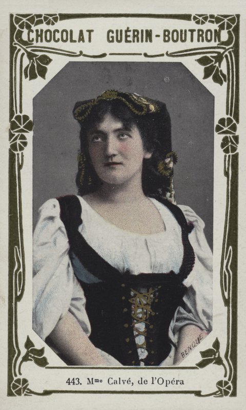 Madame Calve, de lOpera (barevné foto) od French School
