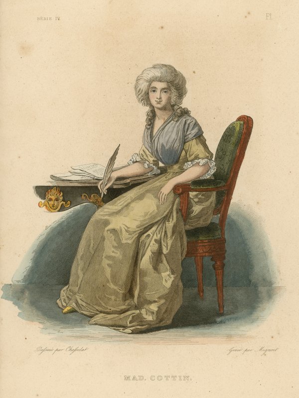 Madame Cottin (barevná rytina) od French School