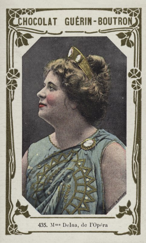 Madame Delna, z lOpera (barevné foto) od French School