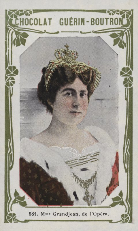 Madame Grandjean, z opery (barevné foto) od French School