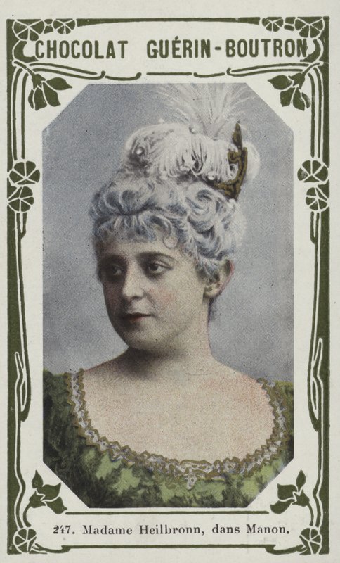Madame Heilbronn, v Manon (barevné fotografie) od French School