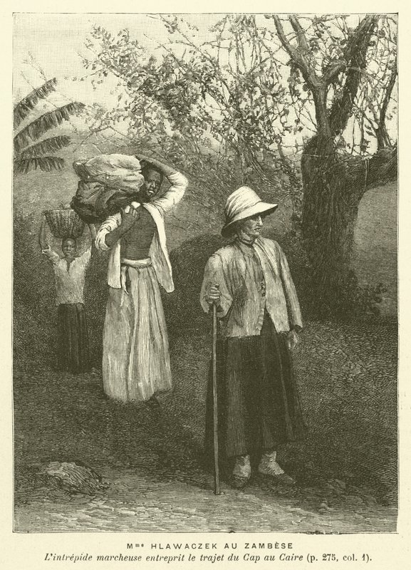 Madame Hlawaczek Au Zambese (rytina) od French School