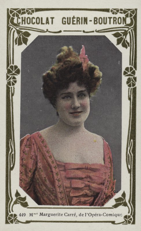 Madame Marguerite Carre, z Opera-Comique (barevná fotografie) od French School