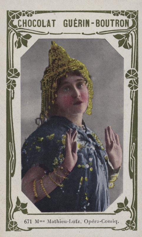 Madame Mathieu-Lutz, Opera-Comique (barevné foto) od French School