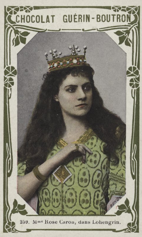 Madame Rose Caron, v Lohengrin (barevné fotografie) od French School
