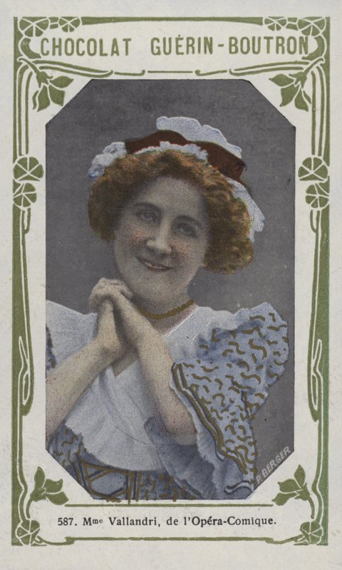 Madame Vallandri, z Opera-Comique (barevné foto) od French School
