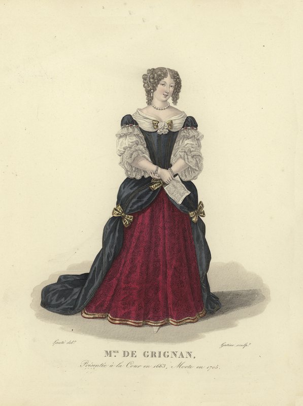 Madame de Grignan, francouzský aristokrat od French School
