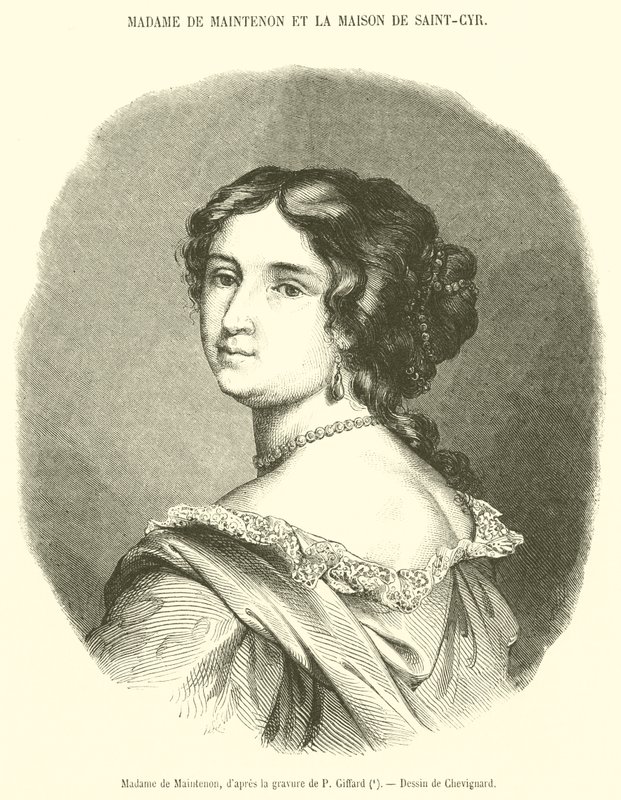 Madame de Maintenon (rytina) od French School