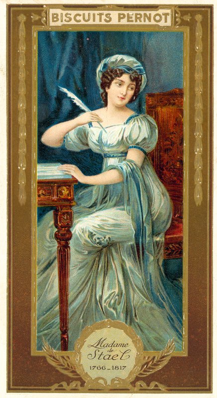 Madame de Stael, francouzský spisovatel (chromolitho) od French School