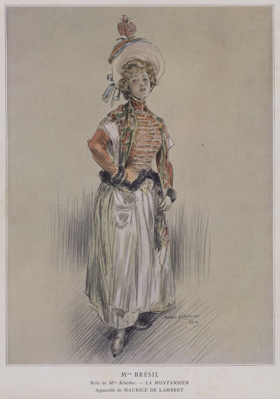 Miss Brazílie jako slečna Senedor v La Montansier od French School