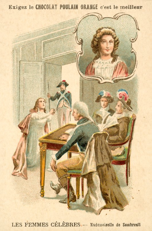 Mademoiselle de Sombreuil, Francouzská revoluce (chromolitho) od French School