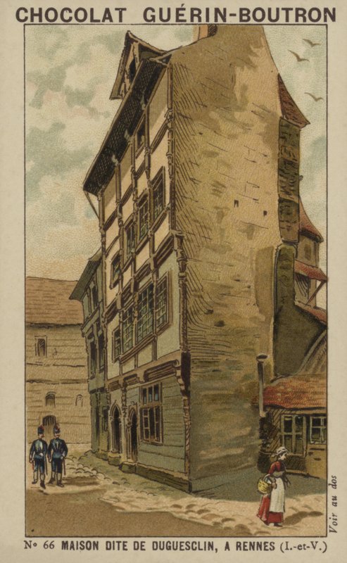 Dům jménem Duguesclin, v Rennes, Ille-et-Vilaine od French School
