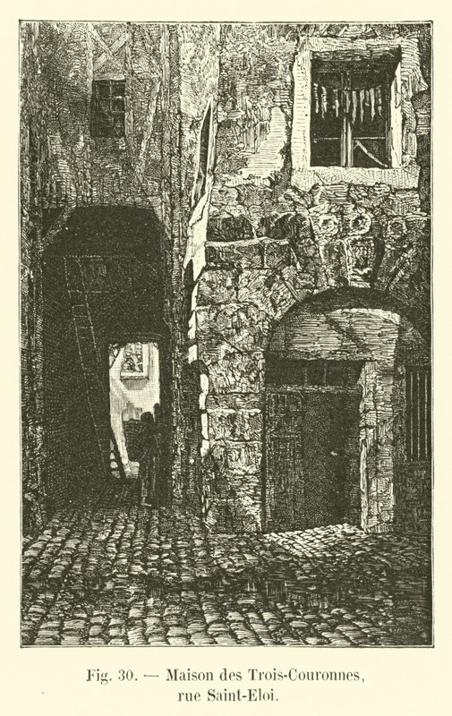 Dům tří korun, rue Saint-Eloi od French School