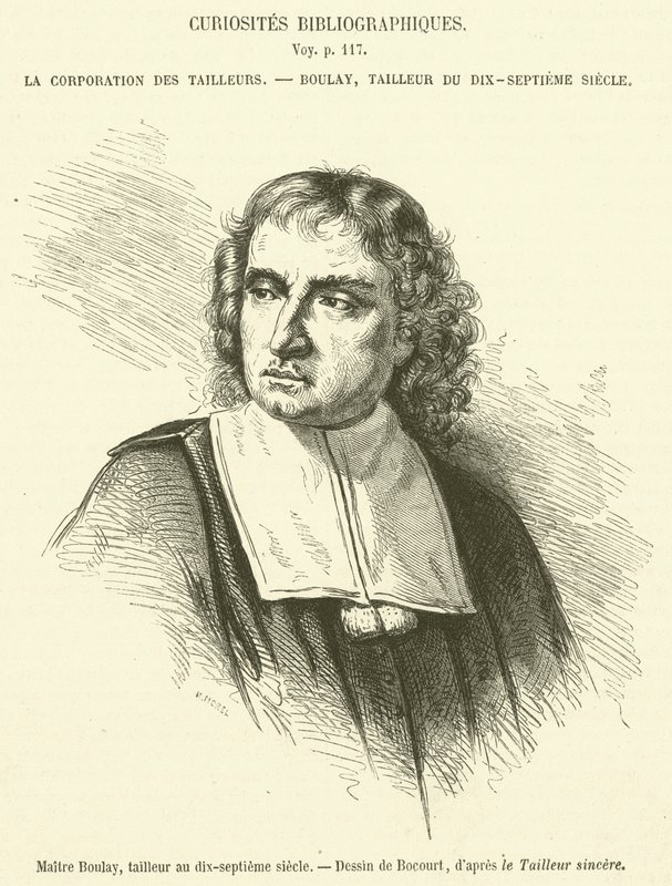 Maitre Boulay, krejčí v sedmnáctém století (rytina) od French School