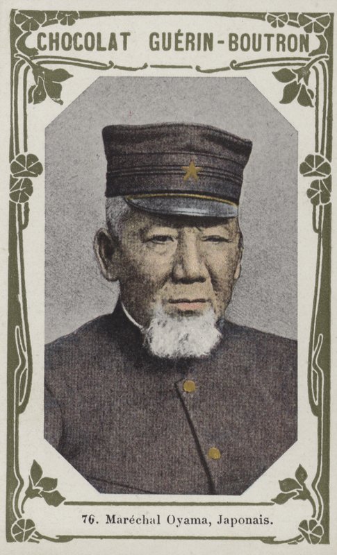 Marshal Oyama, Japonec (barevná fotografie) od French School