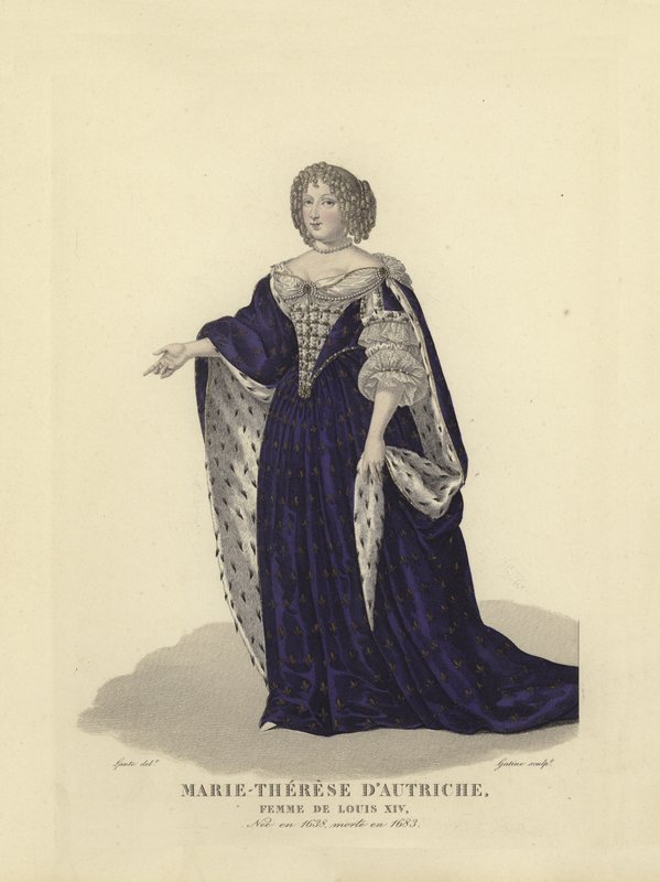 Marie Terezie Rakouská, první manželka francouzského krále Ludvíka XIV od French School