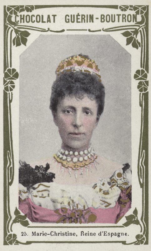 Marie-Christine, Reine dEspagne (barevná fotografie) od French School