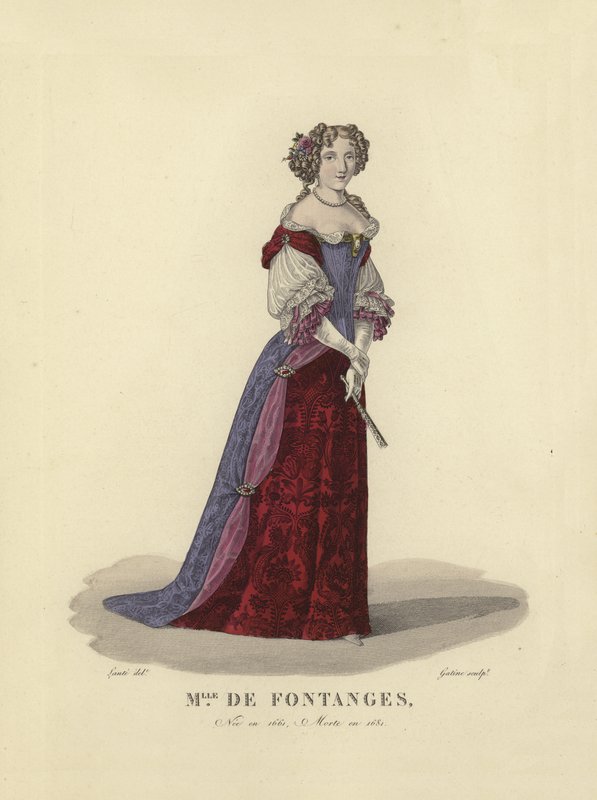Marie Angelique de Scorailles, vévodkyně z Fontanges, milenka francouzského krále Ludvíka XIV od French School