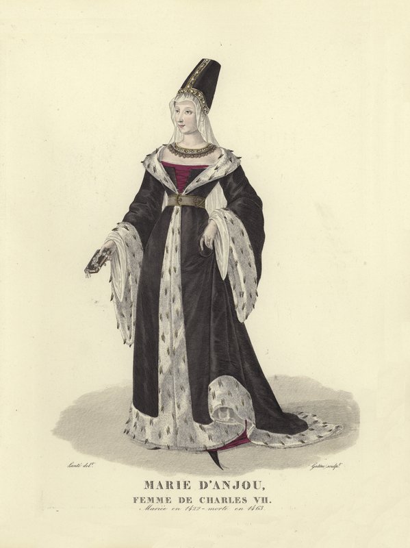 Marie z Anjou, manželka francouzského krále Karla VII od French School