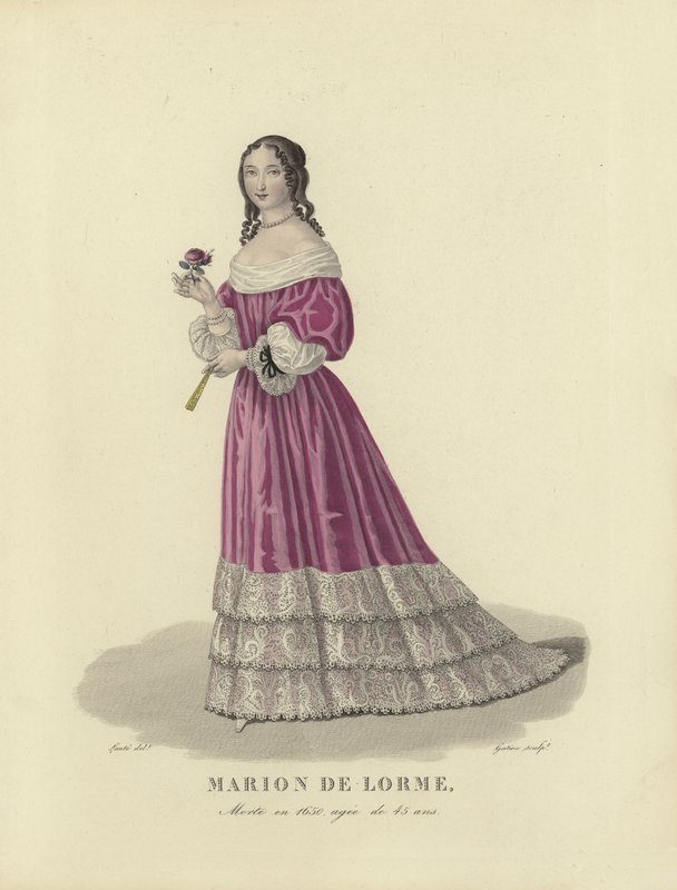 Marion de Lorme, francouzská kurtizána od French School