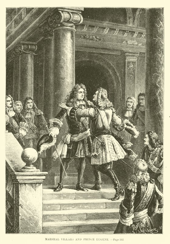 Maršál Villars a princ Eugene od French School