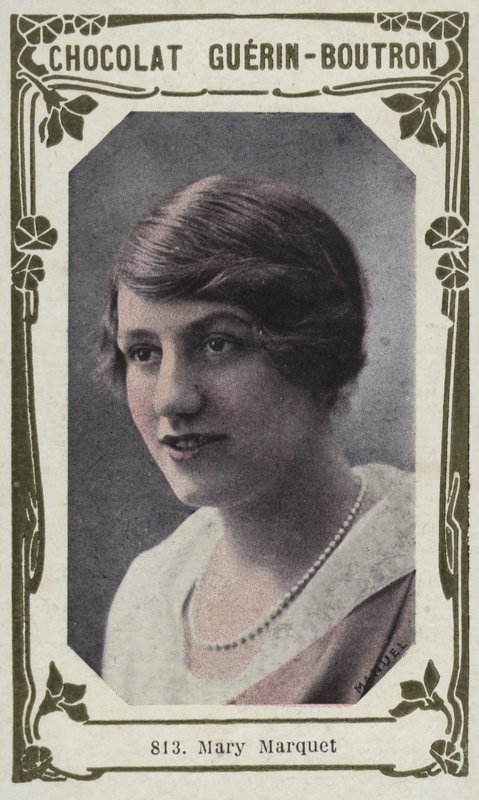 Mary Marquet (barevná fotografie) od French School