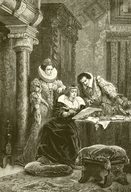 Mary de Medici, Concini a Leonara Galigai od French School
