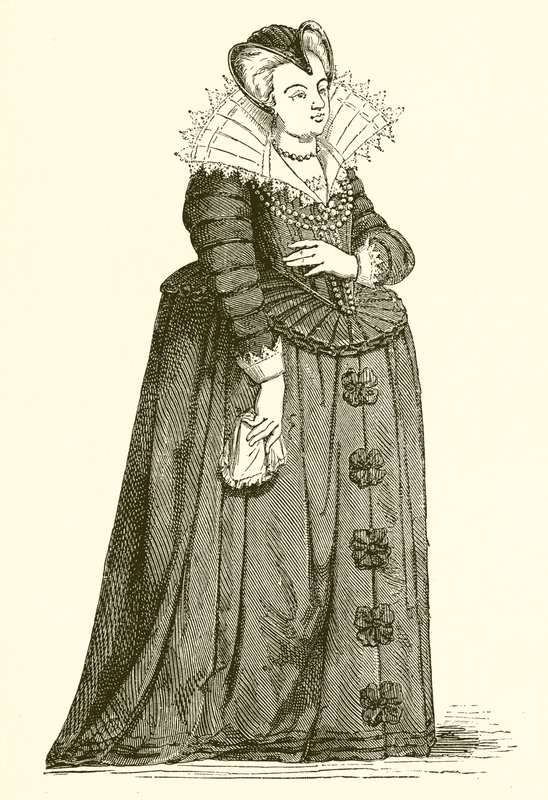 Marie Medicejská jako vdova od French School