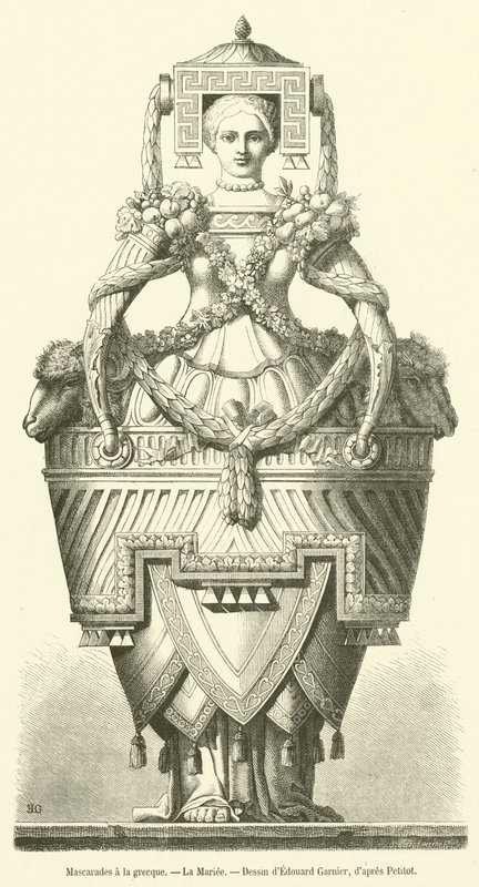 Řecké maškarády, La Mariee (rytina) od French School