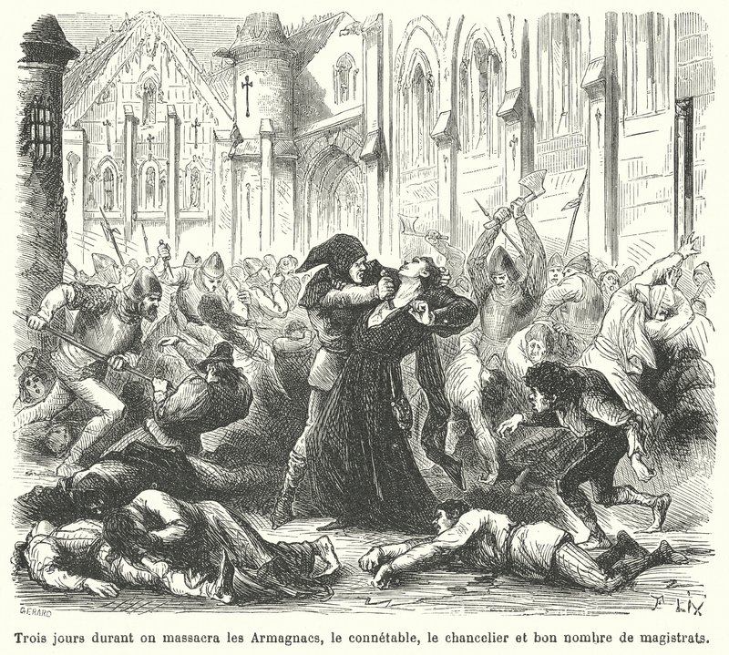 Masakr Armagnacs Burgundians, Paříž od French School
